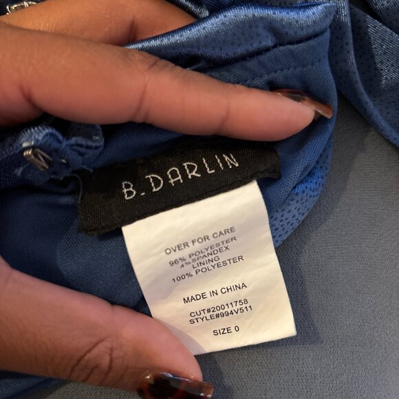 B Darlin Navy Dress - Picture 3 of 3